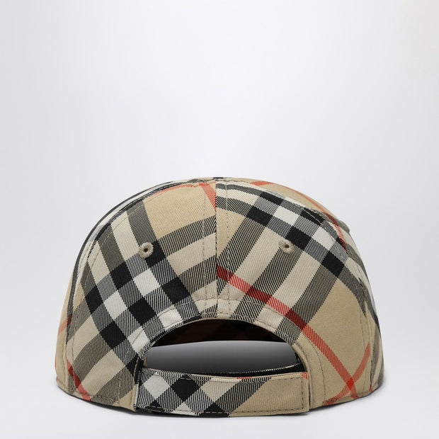 Burberry Kids' Check Pattern Baseball Cap