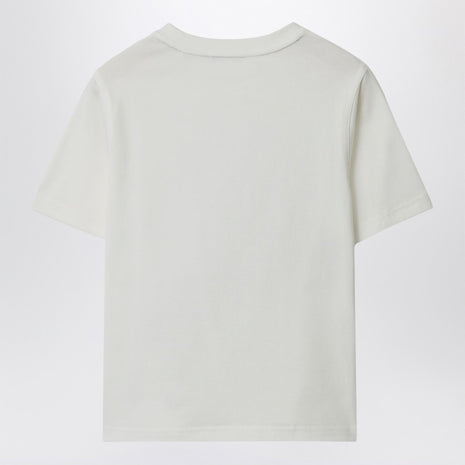 Burberry White Cotton T-shirt With EKD