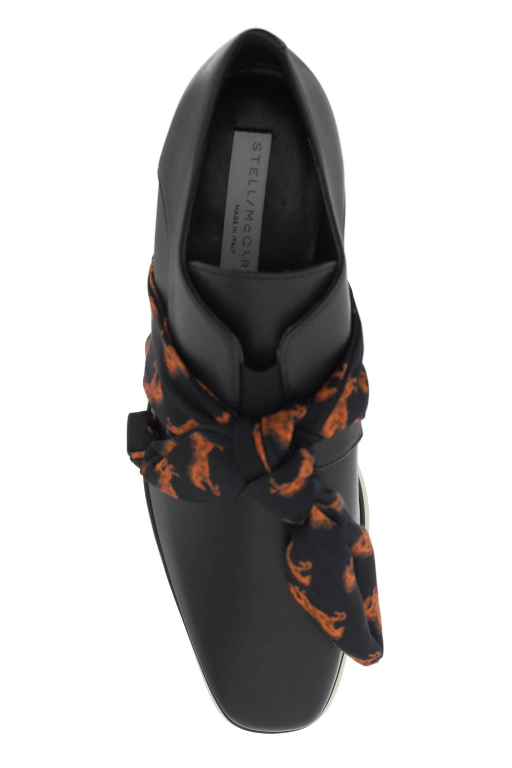 Stella McCartney Platform Elyse Loafers With Printed Band