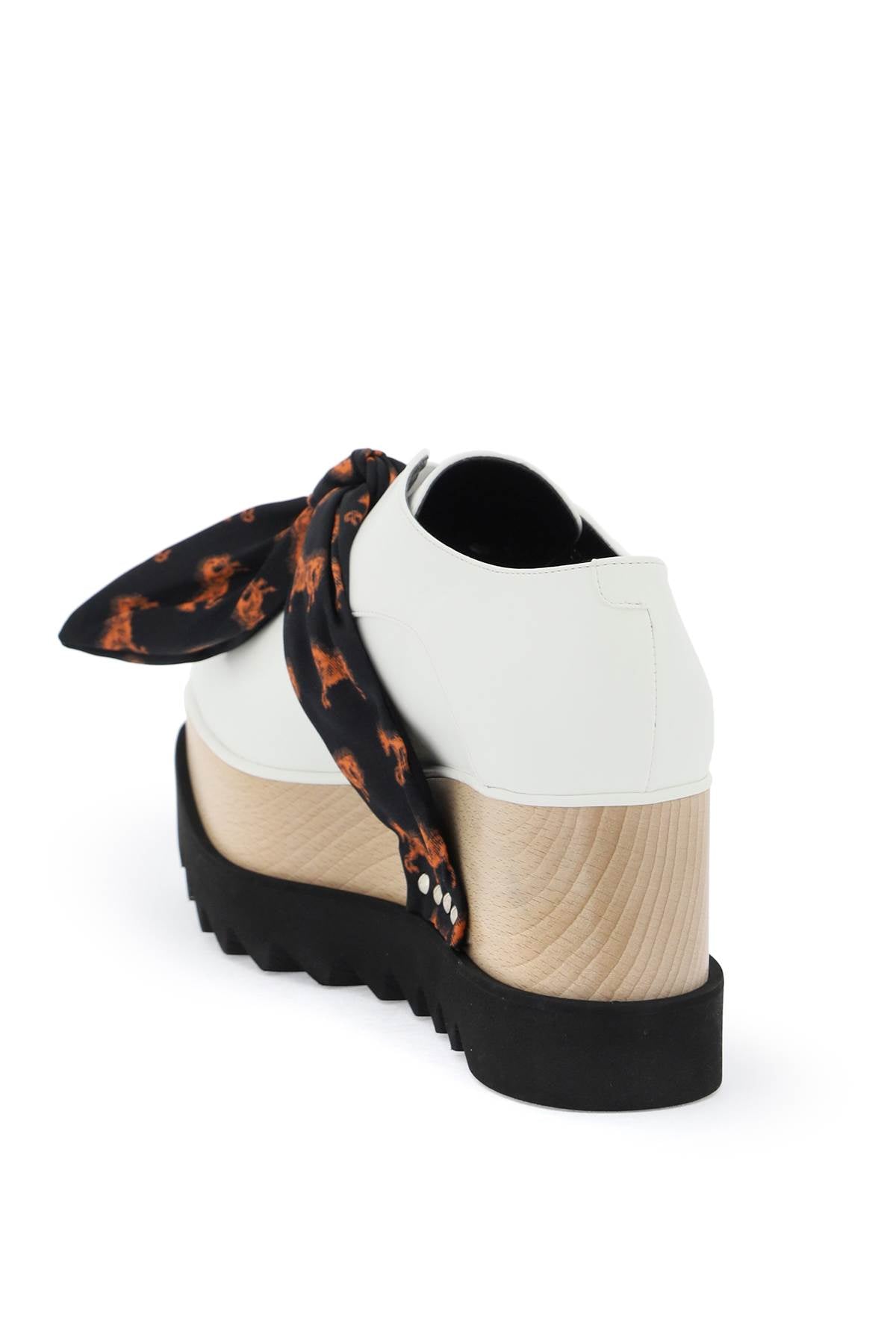 Stella McCartney Platform Elyse Loafers With Printed Band