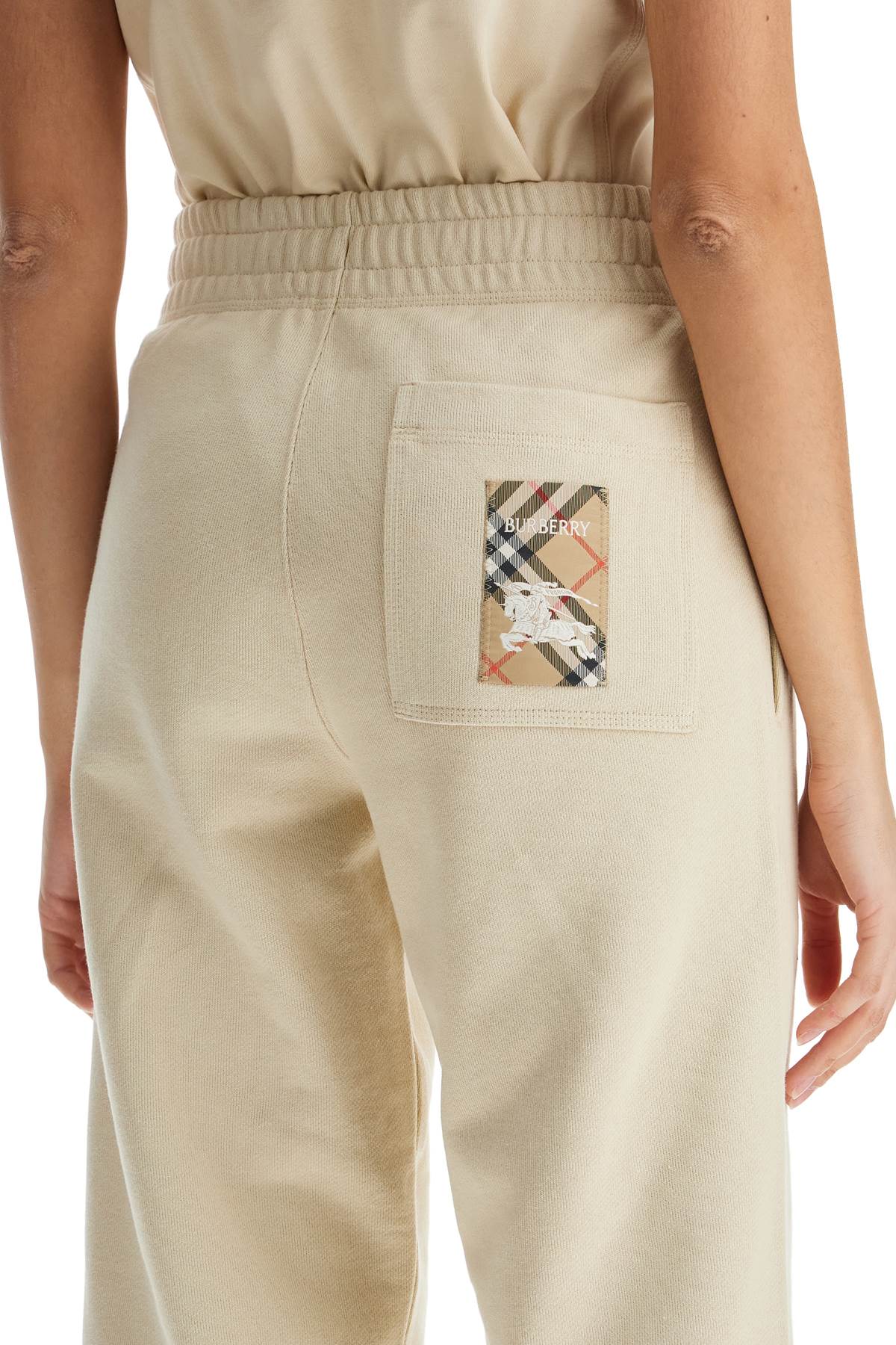 Burberry Check Patch Joggers