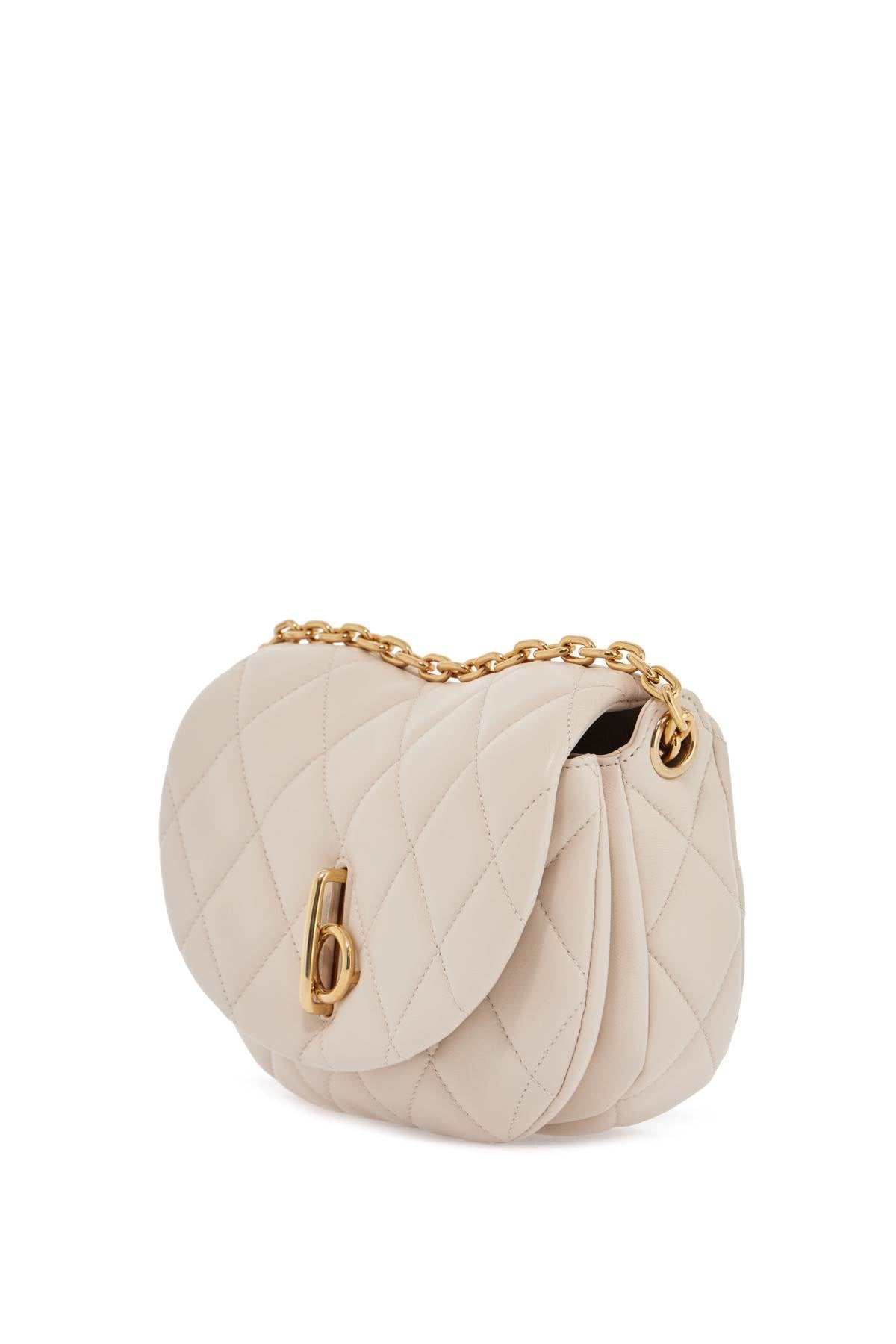 Burberry Small Beige Quilted Leather Bag