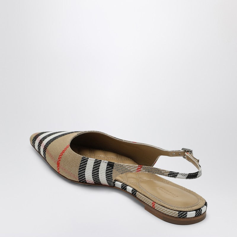 Burberry Ballerine Slingback Birdie Check