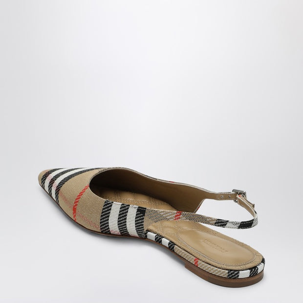 Burberry Ballerine Slingback Birdie Check