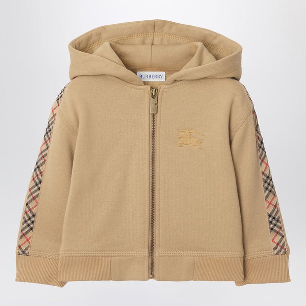 Burberry Kids' Beige Cotton Terry Zip Sweatshirt
