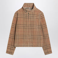 Burberry Kids' Corduroy Jacket With Check Pattern