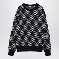 Burberry Check-pattern Wool Blend Sweater