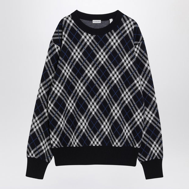 Burberry Check-pattern Wool Blend Sweater