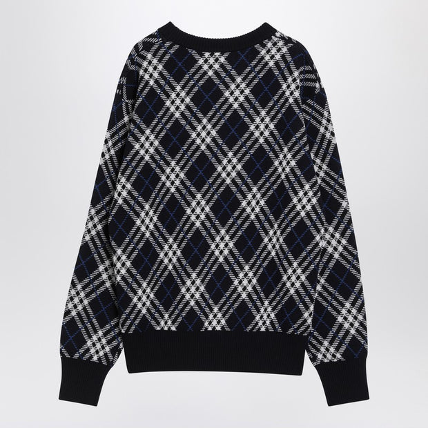 Burberry Check-pattern Wool Blend Sweater