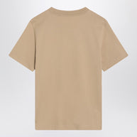 Burberry Light Beige T-shirt With Equestrian Knight Design