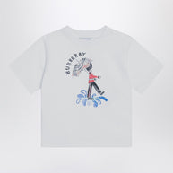 Burberry Kids' White T-shirt With Logo Print