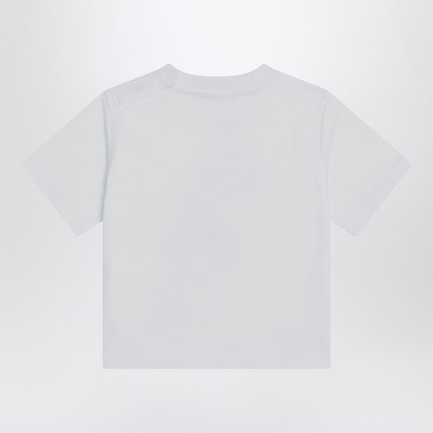 Burberry Kids' White T-shirt With Logo Print