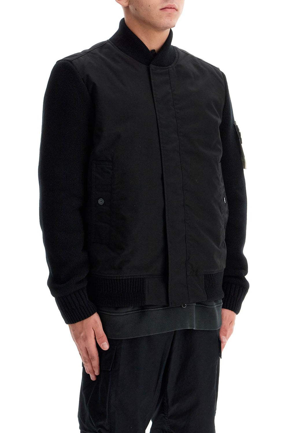 Stone Island Ghost Bomber Jacket In High-performance Twill