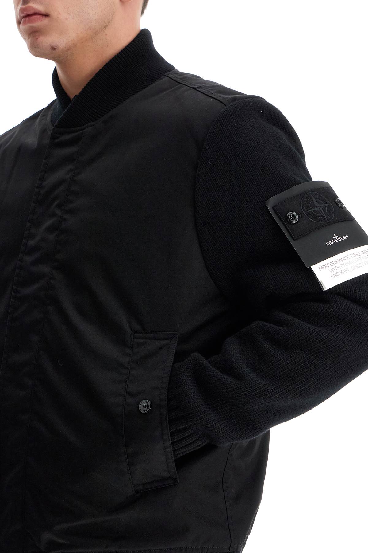 Stone Island Ghost Bomber Jacket In High-performance Twill