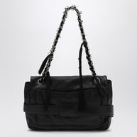 Balenciaga Medium Black Leather Shoulder Bag Modu