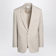 Saint Laurent Light Beige Single-breasted Wool Jacket