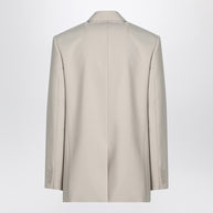 Saint Laurent Light Beige Single-breasted Wool Jacket