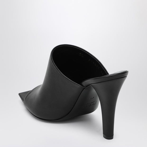 Saint Laurent Black Leather Mule Jill