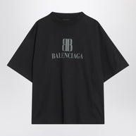 Balenciaga Faded Black Nano BB Medium Fit T-shirt