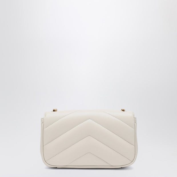 Saint Laurent LouLou Mini Cream Soft Leather Bag