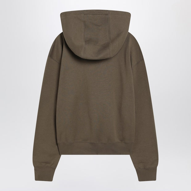 Saint Laurent Khaki Green Hooded Sweatshirt