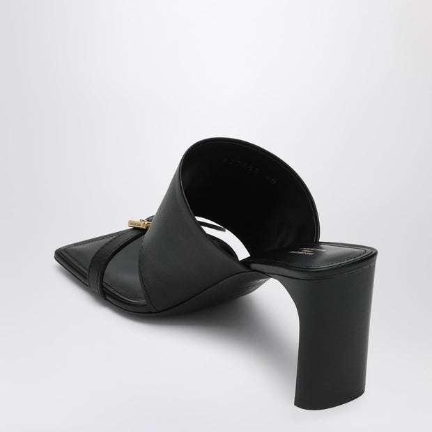 Balenciaga Black Leather Bel Air Sandals