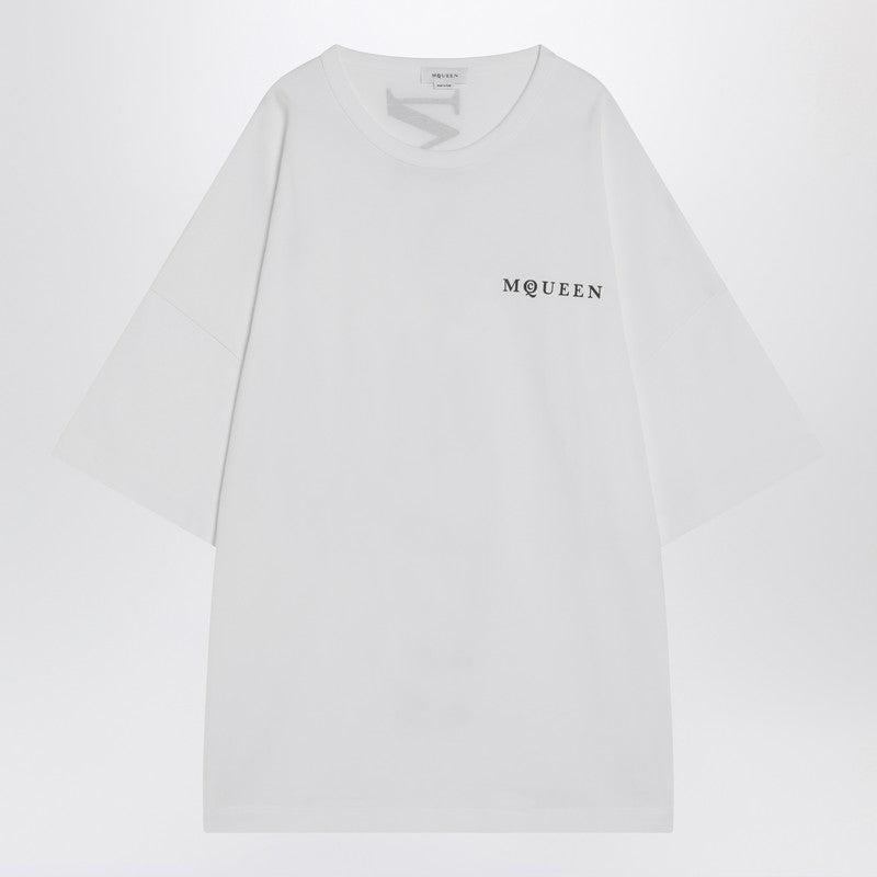 Alexander McQueen White Oversized T-shirt With Logo