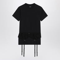 Balenciaga Black Jersey Stretch Lingerie T-shirt
