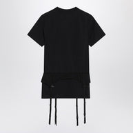 Balenciaga Black Jersey Stretch Lingerie T-shirt