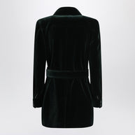 Saint Laurent Green Velvet Safari-style Jacket