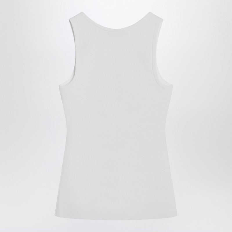 Balenciaga White Nano BB Tank Top