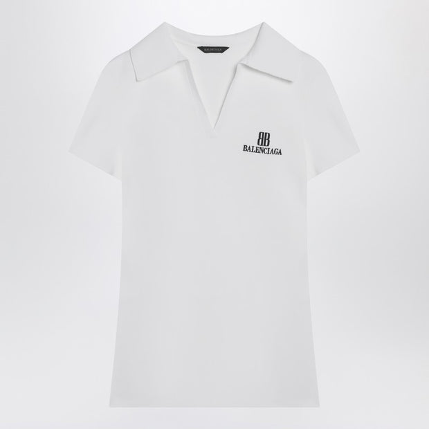 Balenciaga White Short-sleeve Nano BB Tank Top