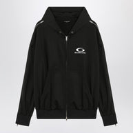 Balenciaga Black Zip-up Sweatshirt Loop Sports Icon