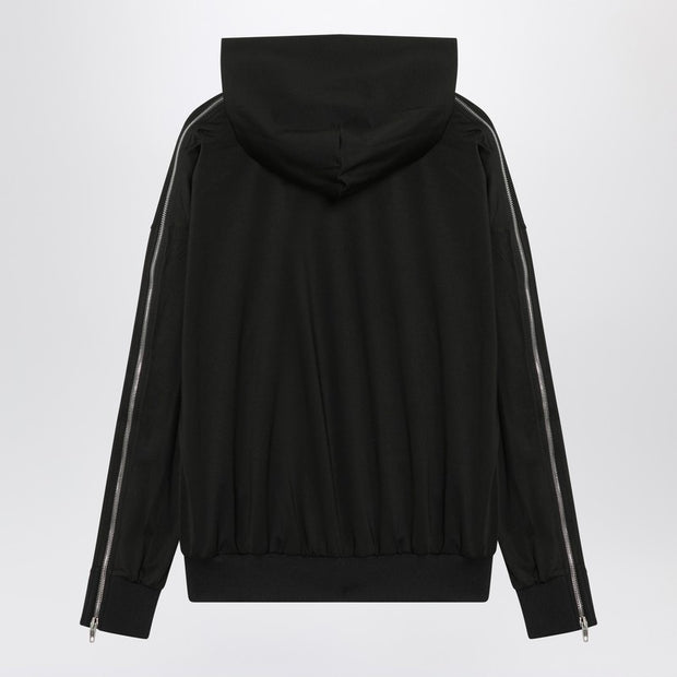 Balenciaga Black Zip-up Sweatshirt Loop Sports Icon