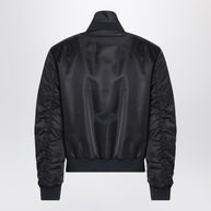 Alexander McQueen Black Nylon Zip Bomber