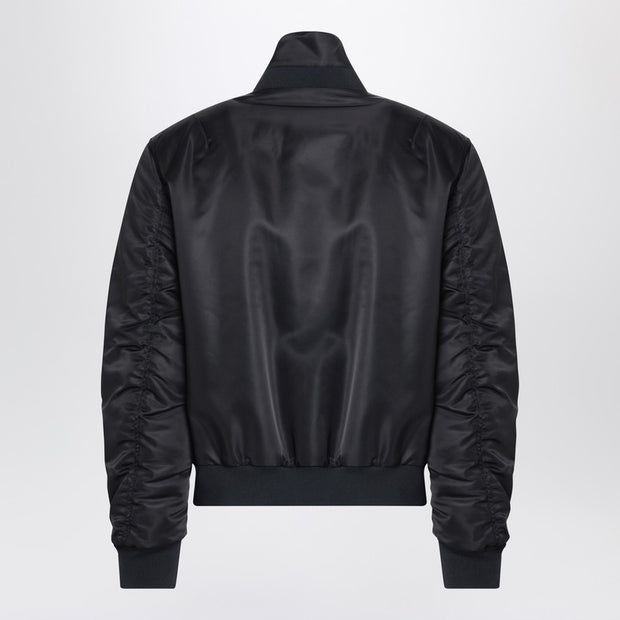 Alexander McQueen Black Nylon Zip Bomber