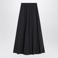 Balenciaga Black Washed Cotton Maxi Skirt