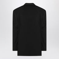 Balenciaga Single-breasted Jacket Black In Wool