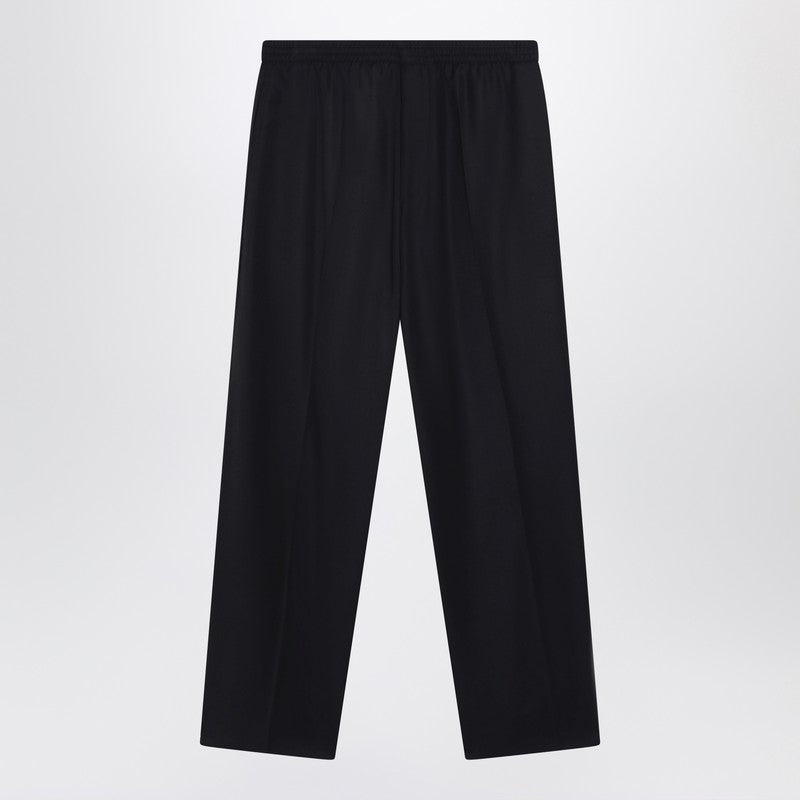 Balenciaga Wide Black Wool Trousers