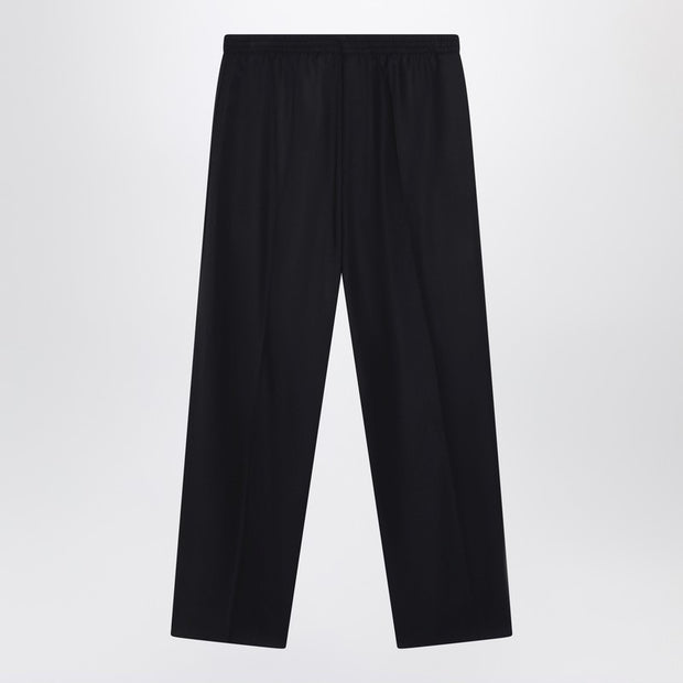 Balenciaga Wide Black Wool Trousers