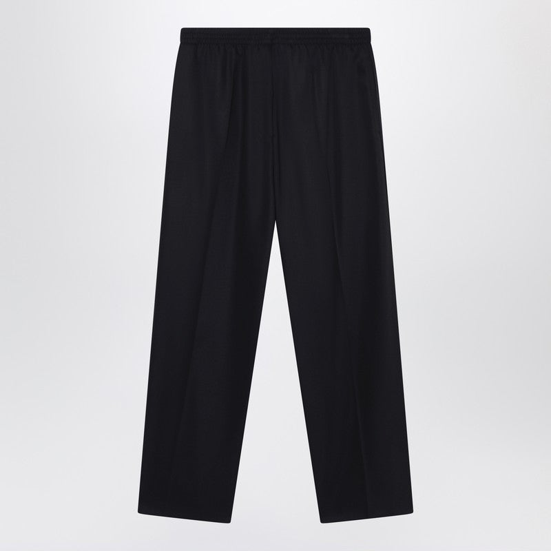 Balenciaga Wide Black Wool Trousers