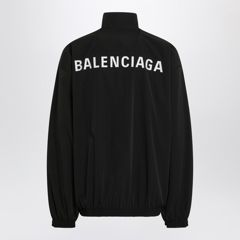 Balenciaga Back Zip Sweatshirt Black