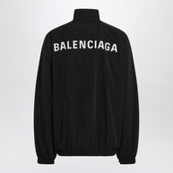 Balenciaga Back Zip Sweatshirt Black