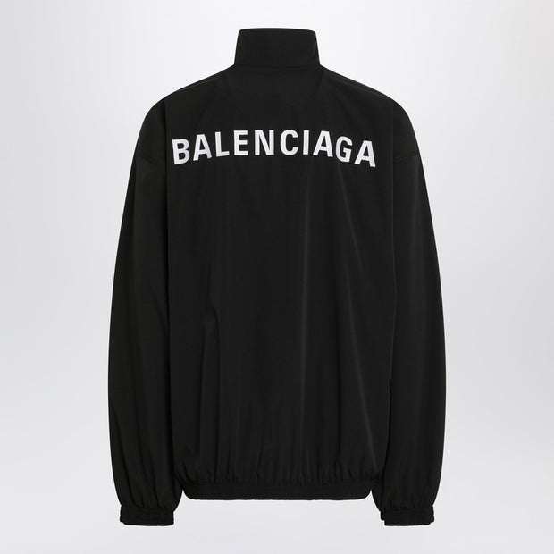 Balenciaga Back Zip Sweatshirt Black