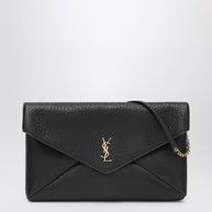 Saint Laurent Cassandre XXL Black Envelope Bag With Chain