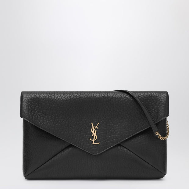 Saint Laurent Cassandre XXL Black Envelope Bag With Chain
