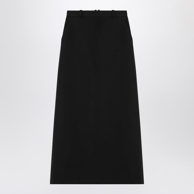 The Row Black Wool Roux Skirt