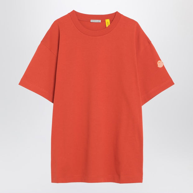 Moncler X Gilga Farm By Donald Glover Bright Orange Cotton T-shirt