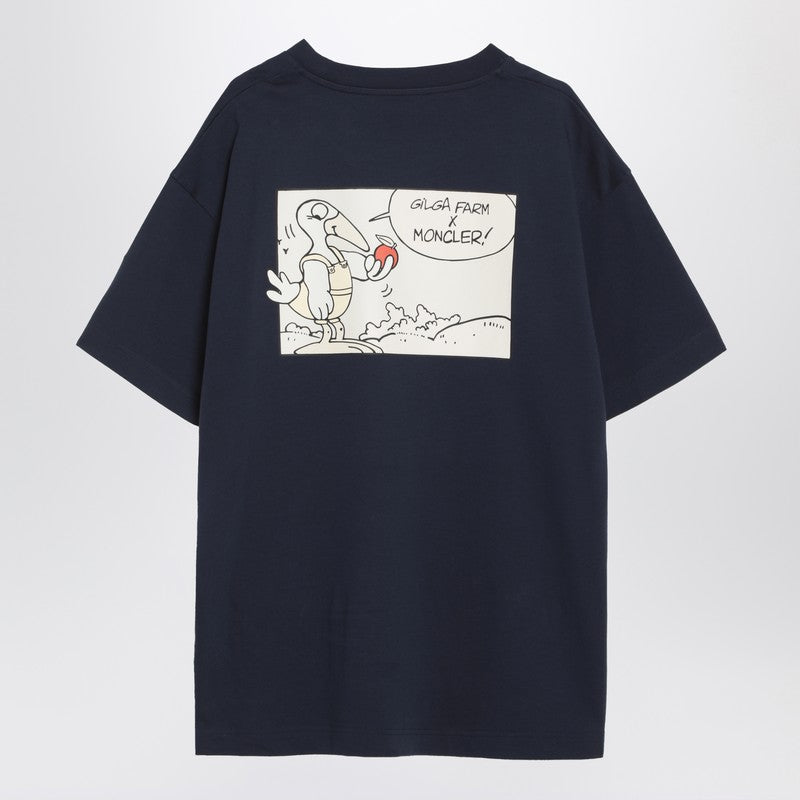 Moncler Genius Blue Cotton T-shirt