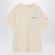 Moncler Genius Ivory White Cotton T-shirt